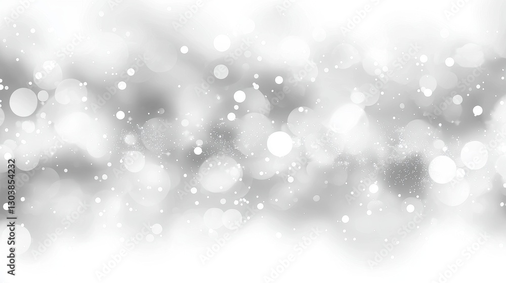 Obraz premium Soft Blurred Bokeh Effect with Minimalist Background in White Tones