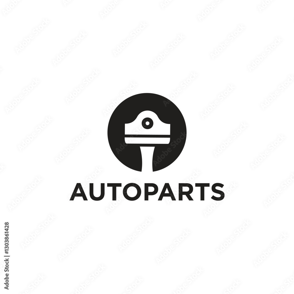 Obraz premium Autoparts Logo Design Modern Tech