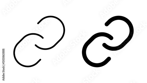 Link icon vector. Hyperlink chain sign and symbol