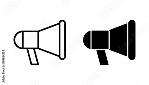 Megaphone icon vector. Loudspeaker sign and symbol
