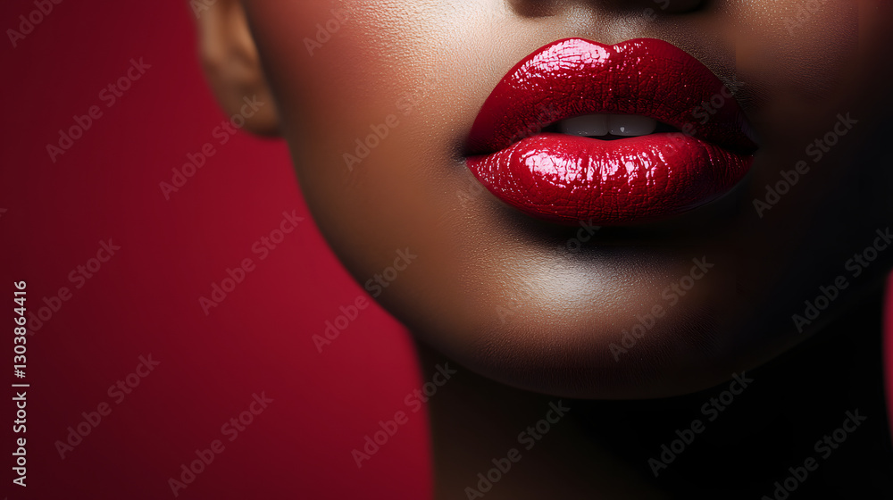 Obraz premium International women's day concept, lipstick promotion