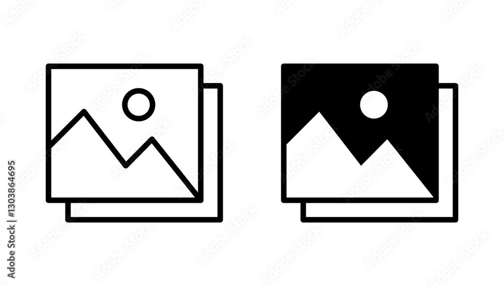 Picture icon vector. photo gallery sign and symbol. image icon Picture icon vector. photo gallery sign and symbol. image icon