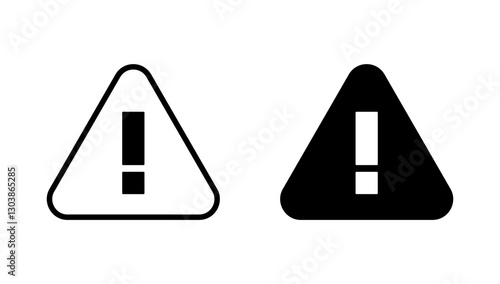 Exclamation danger icon vector. attention sign and symbol. attention sign