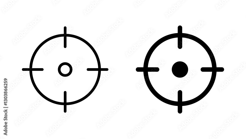 Target icon vector. goal icon vector. target marketing sign and symbol Target icon vector. goal icon vector. target marketing sign and symbol