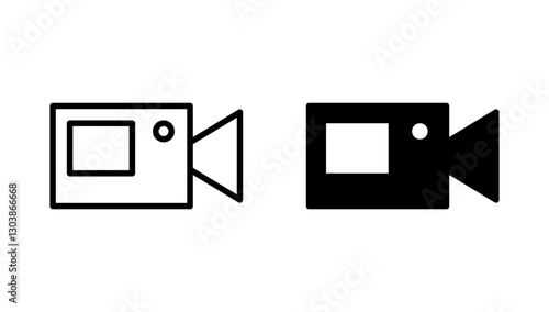 Video icon vector. video camera sign and symbol. movie sign. cinema
