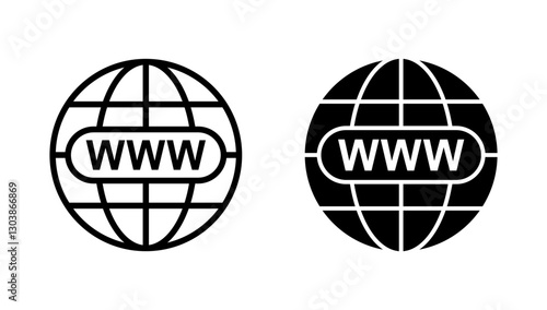 Web icon vector. go to web sign and symbol. web click icon. Global search icon