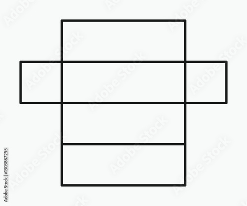 3D rectangular prism shape nets exercise in mathematics.