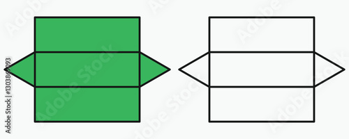 3D triangular prism shape nets exercise in mathematics.