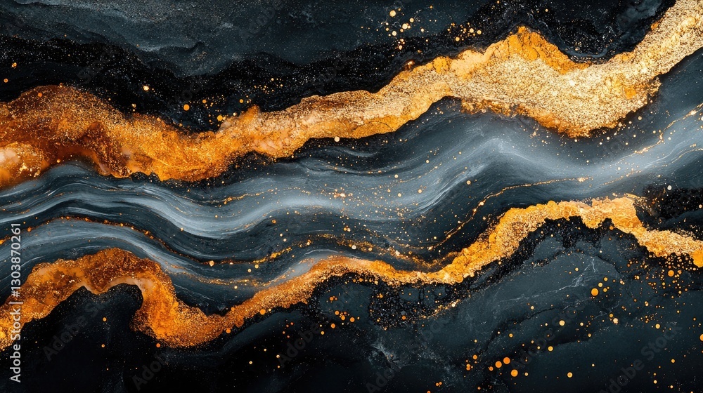 Abstract gold and black marble background design for luxury Abstract gold and black marble background design for luxury