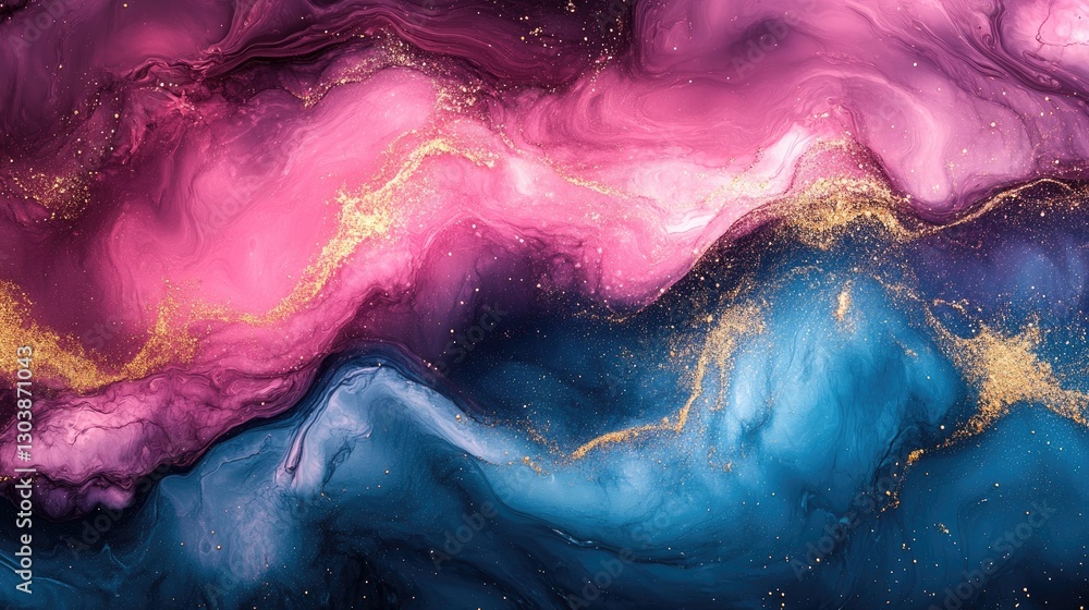 Fototapeta premium Abstract Fluid Art Colorful Marble Texture