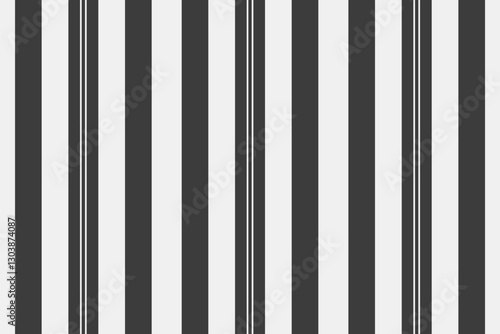 Infant vector pattern vertical, covering lines stripe fabric. Tablecloth seamless texture textile background in white and grey colors.