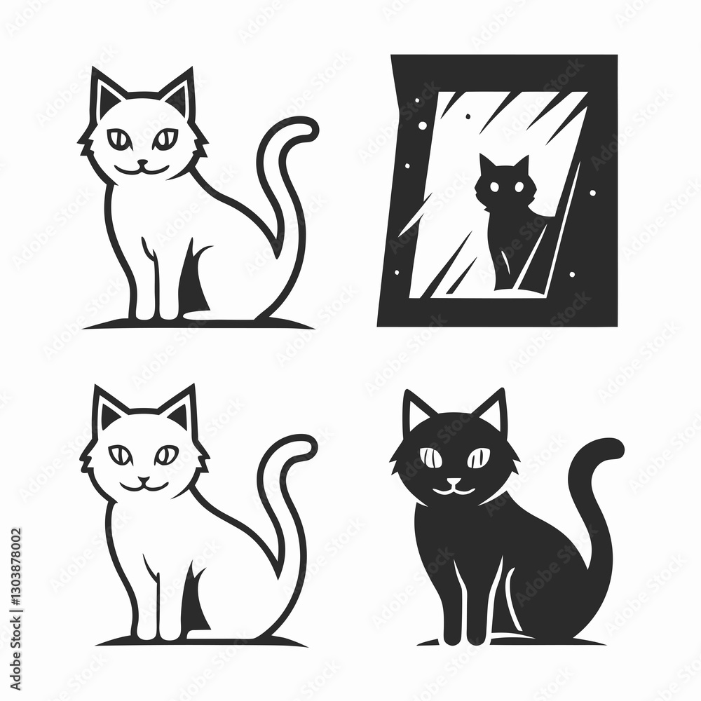 Fototapeta premium cat vector