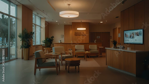 Wallpaper Mural Soothing Hospital Waiting Area Design Torontodigital.ca