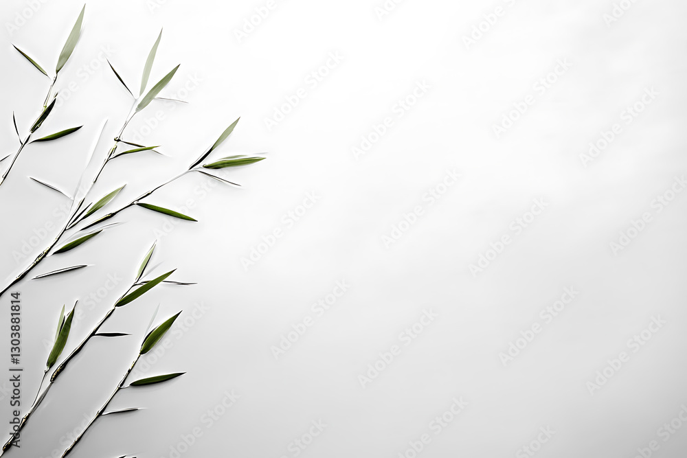 Gentle breeze moving bamboo leaves minimalist background nature photography calm environment close-up view serenity concept Gentle breeze moving bamboo leaves minimalist background nature photography calm environment close-up view serenity concept