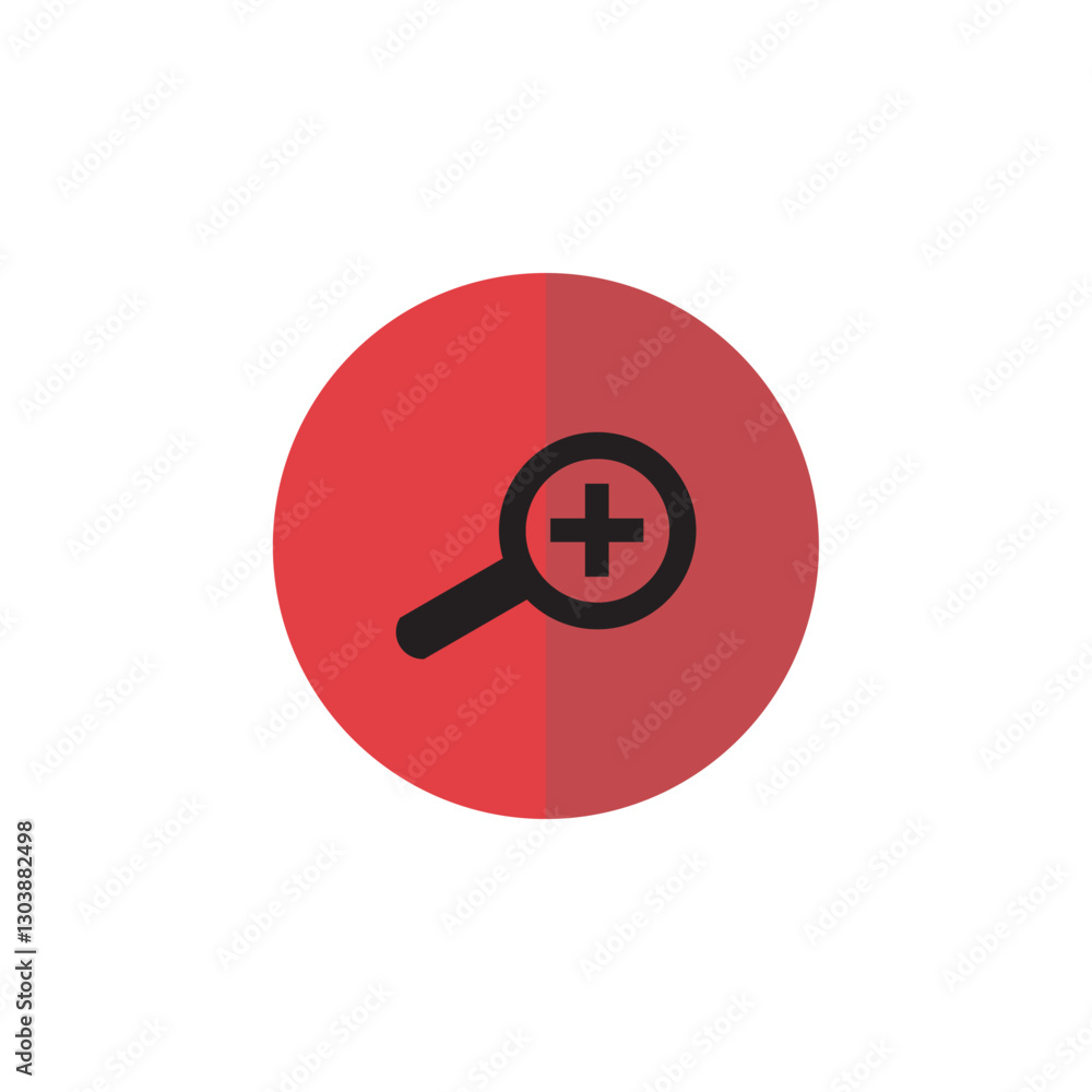 icons vector for web design magnifying glass icon zoom in out with red circle icons vector for web design magnifying glass icon zoom in out with red circle