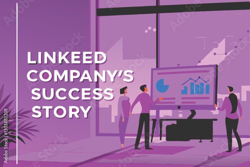 Design a professional LinkedIn business post announcing a company's new sustainability initiative, featuring a visually appealing graphic.