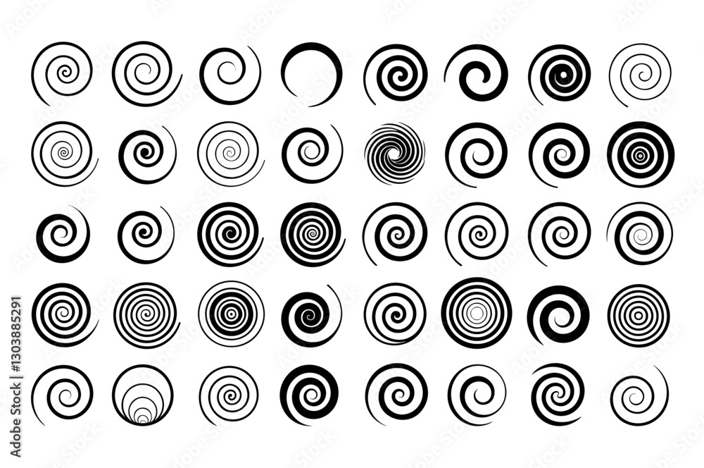 Spiral Swoosh Swirl Coil Curl Doodle DIY Gift Clipart Silhouette Shape Spiral Swoosh Swirl Coil Curl Doodle DIY Gift Clipart Silhouette Shape