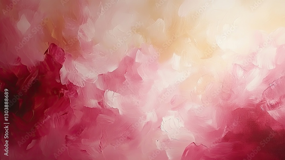 Fototapeta premium Abstract Pink and White Paint Texture Background