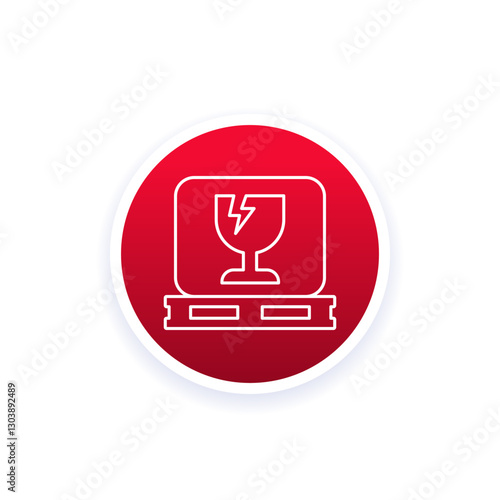 high employee turnover icon, line vector design