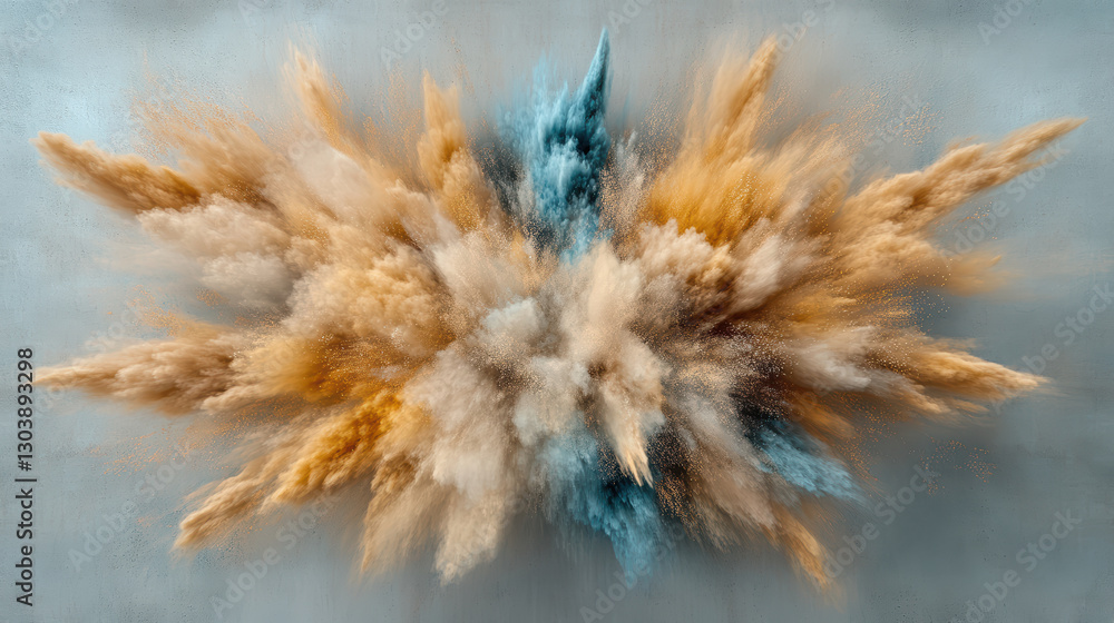 Obraz premium vibrant explosion of color with dynamic textures and patterns