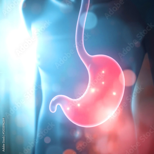 Obraz na płótnie ulcer, stomach, stomach ache, GERD w salonie