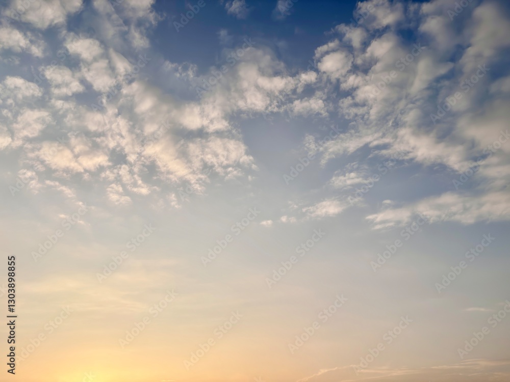Fototapeta premium beautiful morning orange blue sky gradation sunrise sky background
