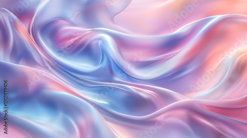 Wallpaper Mural Abstract Pastel Pink and Blue Silk Fabric Drape Soft Flowing Textile Texture Background Torontodigital.ca