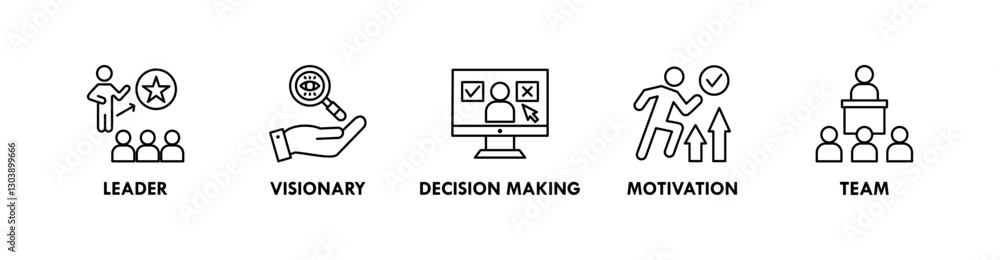 Mentoring banner web icon vector illustration concept with icon of leader, visionary, decision making, motivation, and team Mentoring banner web icon vector illustration concept with icon of leader, visionary, decision making, motivation, and team