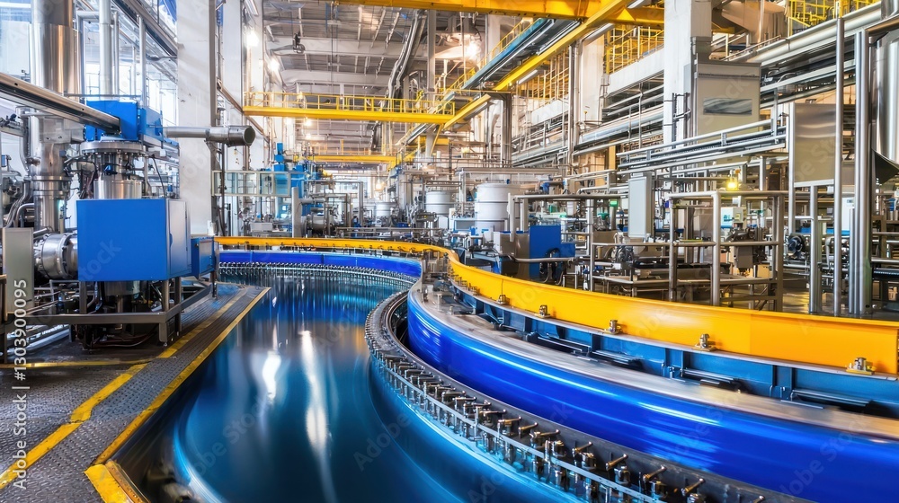 Modern Industrial Bottling Plant: A Glimpse into Automated Production Modern Industrial Bottling Plant: A Glimpse into Automated Production