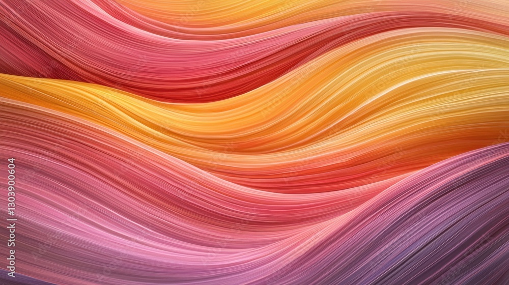 Naklejka premium Abstract Colorful Waves: A Symphony of Hues