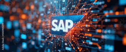 SAP Software: Digital Technology Background - Abstract backgrounds