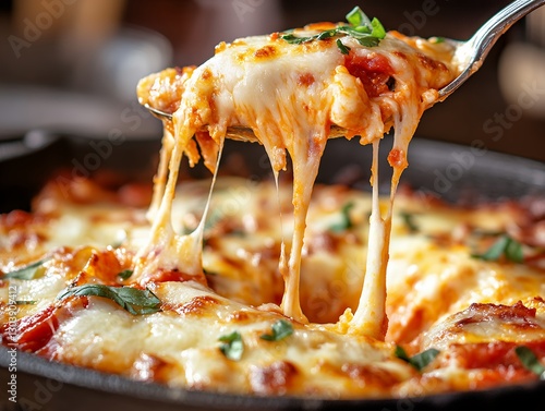 とろけるチーズがたっぷりの焼きたてグラタン | Freshly Baked Gratin with Gooey Melted Cheese