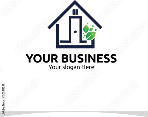 Wallpaper Mural Design a logo with an abstract geometric nature house outline for your company Torontodigital.ca