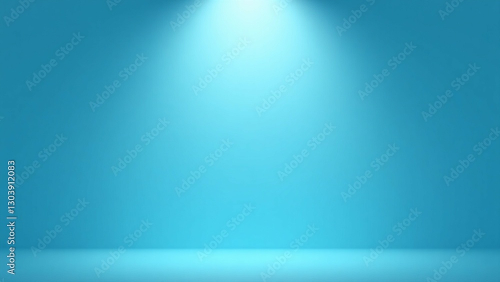 Obraz premium Empty light blue room with gradient light blue background and Light blue abstract effect background. Christmas, valentine's day, new year concept