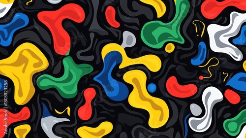 Wallpaper Mural Abstract Colorful Swirls: A Vibrant and Dynamic Pattern Design Torontodigital.ca