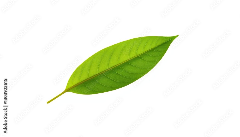Single leaf isolated on pure white background, studio shot, autumn Single leaf isolated on pure white background, studio shot, autumn