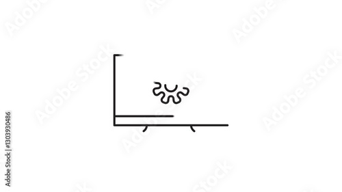 High-Quality Animated PC Big Screen with Settings Icon | Advanced System Configuration, Software Optimization, and Customization Concept for UI/UX, Tech Interfaces, and Digital Workflows