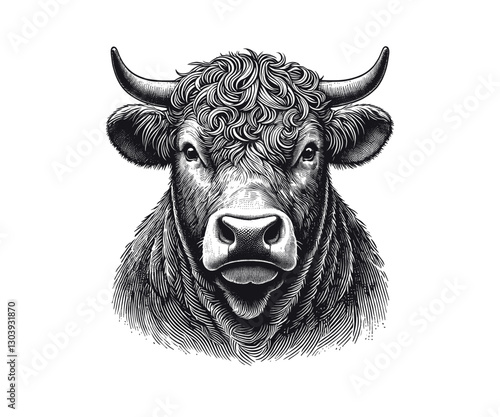 Angus Cow Head