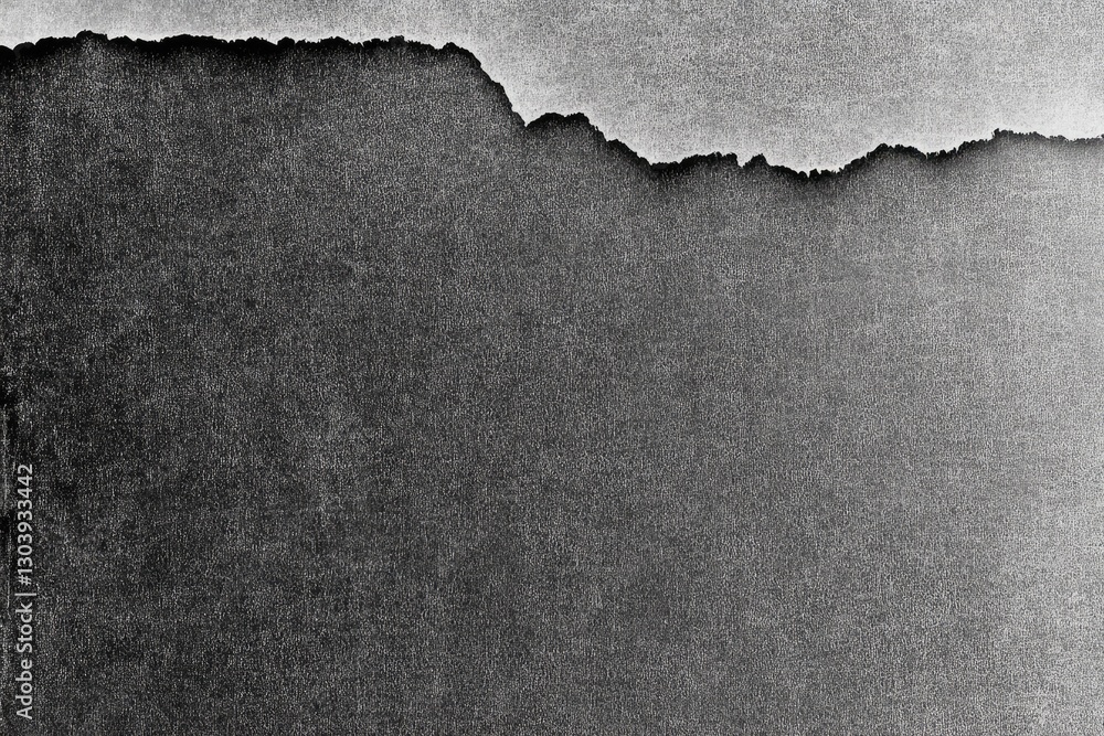 Fototapeta premium Grainy black-white vintage surface with cracked grunge patterns and neutral paper texture for minimalist book covers and music album art.