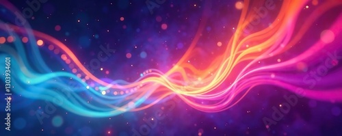 Gradient colors swirl in mesmerizing light movements, artisticexpression, cosmicvibes, gradientcolor photo