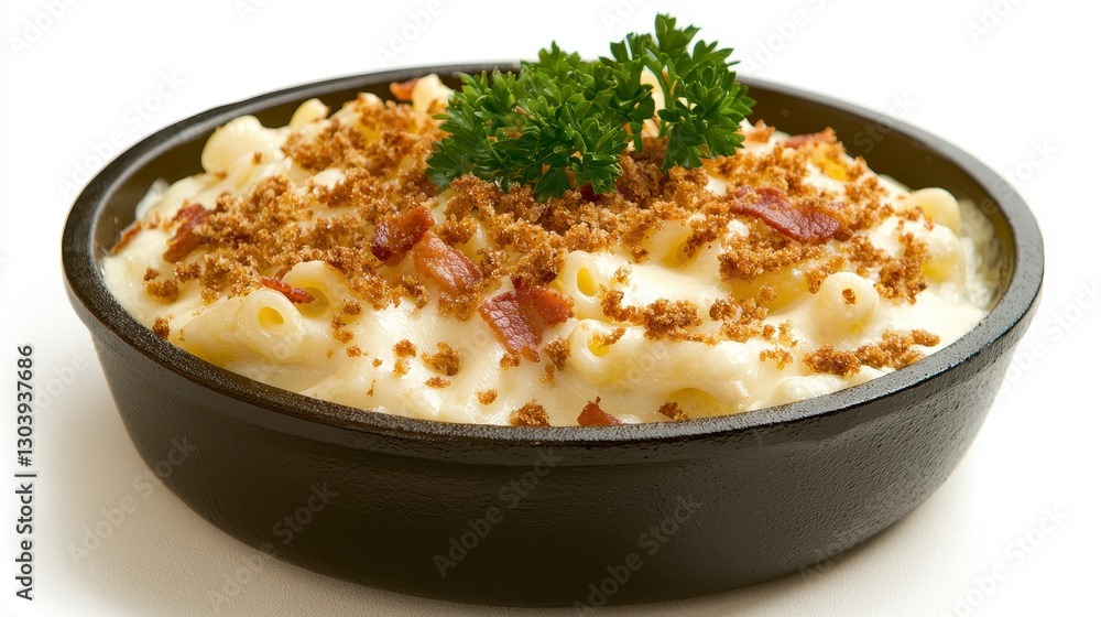Creamy Mac and Cheese with Crispy Bacon in Cast Iron Skillet Creamy Mac and Cheese with Crispy Bacon in Cast Iron Skillet