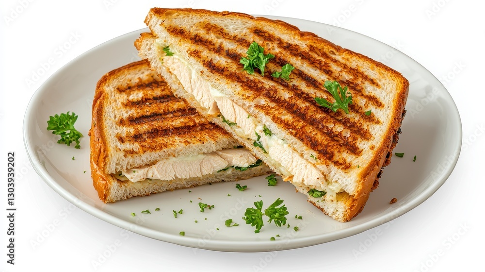 Grilled Chicken Sandwich on Toasted Bread Grilled Chicken Sandwich on Toasted Bread
