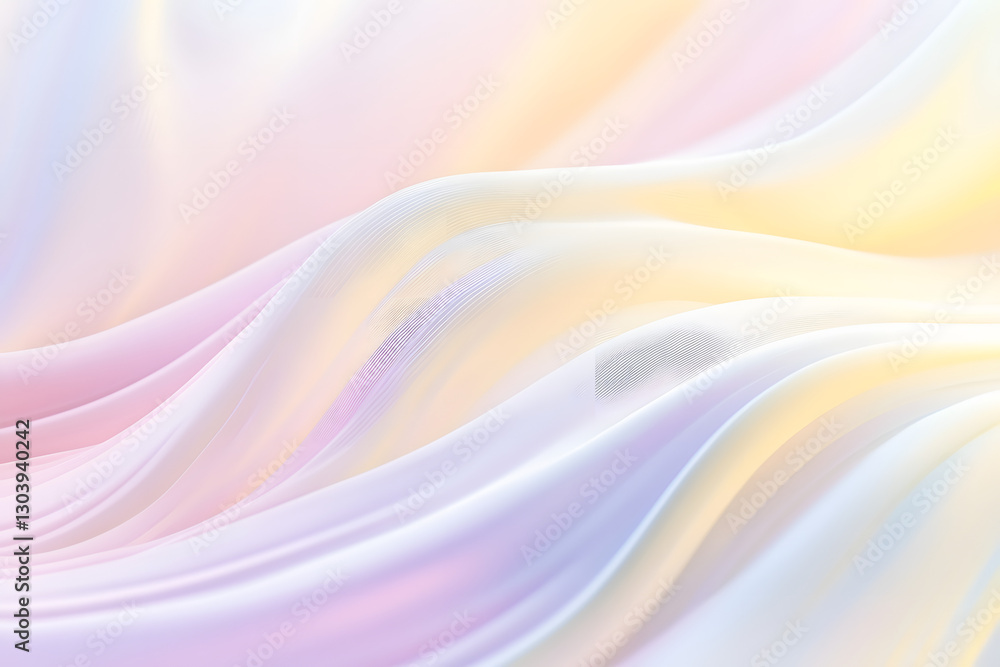 Obraz premium Abstract flowing wave pattern background with soft gradient. Minimalist wallpaper.