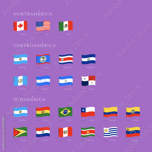 Norteamérica, Centroamérica y Sudamérica