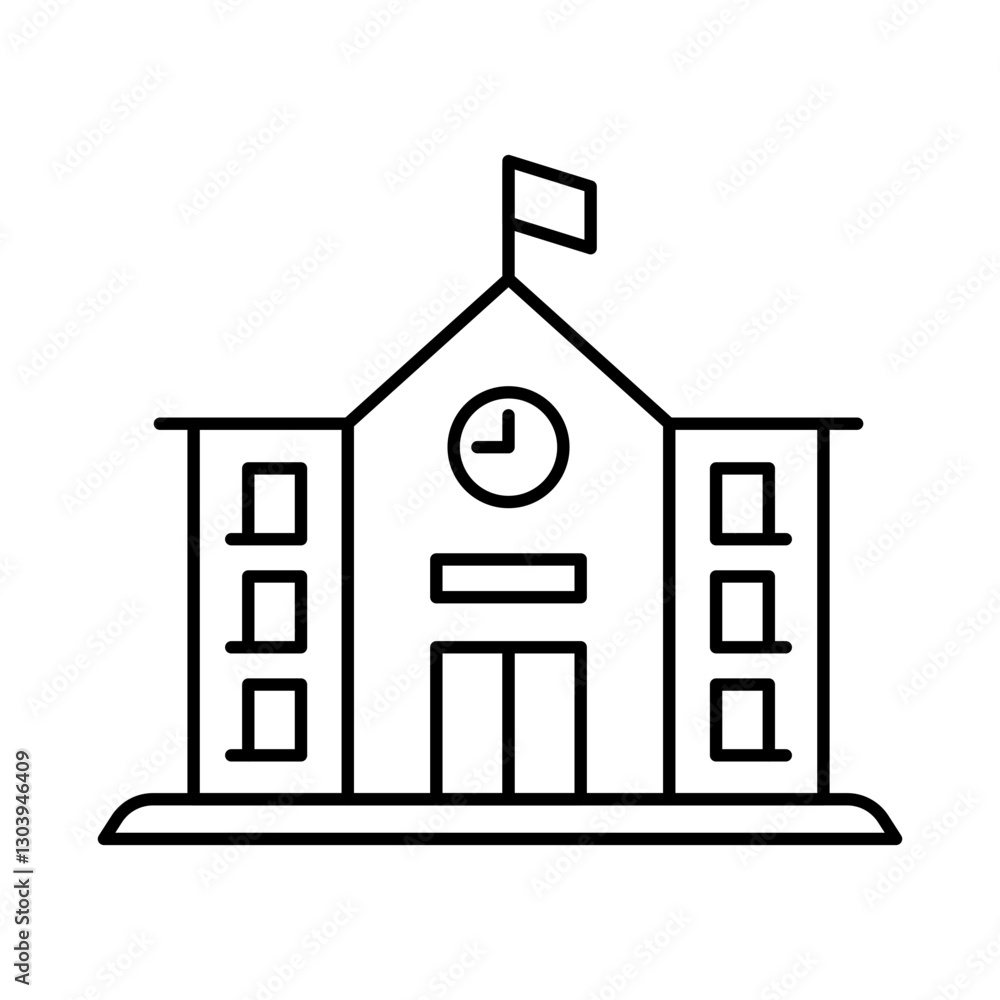 Buildings Line Editable Stroke Icon. Real Estate, House, Home, Apartment, Condominium, Hotel, Mall, City, Cityscape, Town, Downtown, Museum, Architecture Buildings Icons Vector Illustration Buildings Line Editable Stroke Icon. Real Estate, House, Home, Apartment, Condominium, Hotel, Mall, City, Cityscape, Town, Downtown, Museum, Architecture Buildings Icons Vector Illustration
