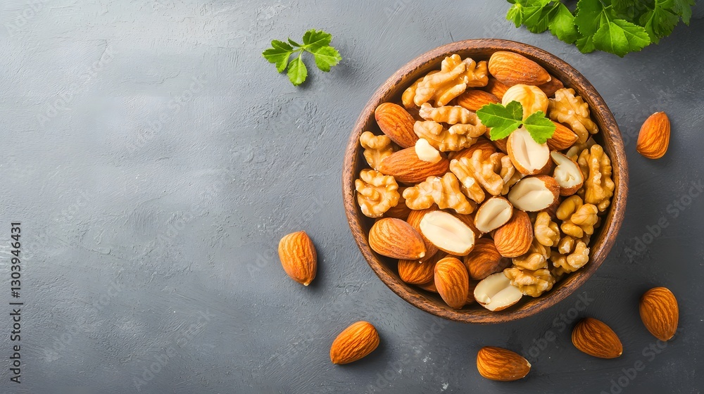 Assorted nuts and dried fruits arranged beautifully on a wooden board for a healthy snack experience Assorted nuts and dried fruits arranged beautifully on a wooden board for a healthy snack experience