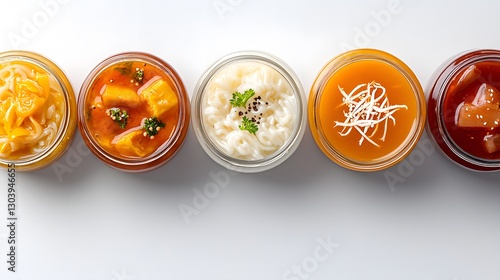 An assorted selection of delicious and colorful food varieties displayed artistically on a platter