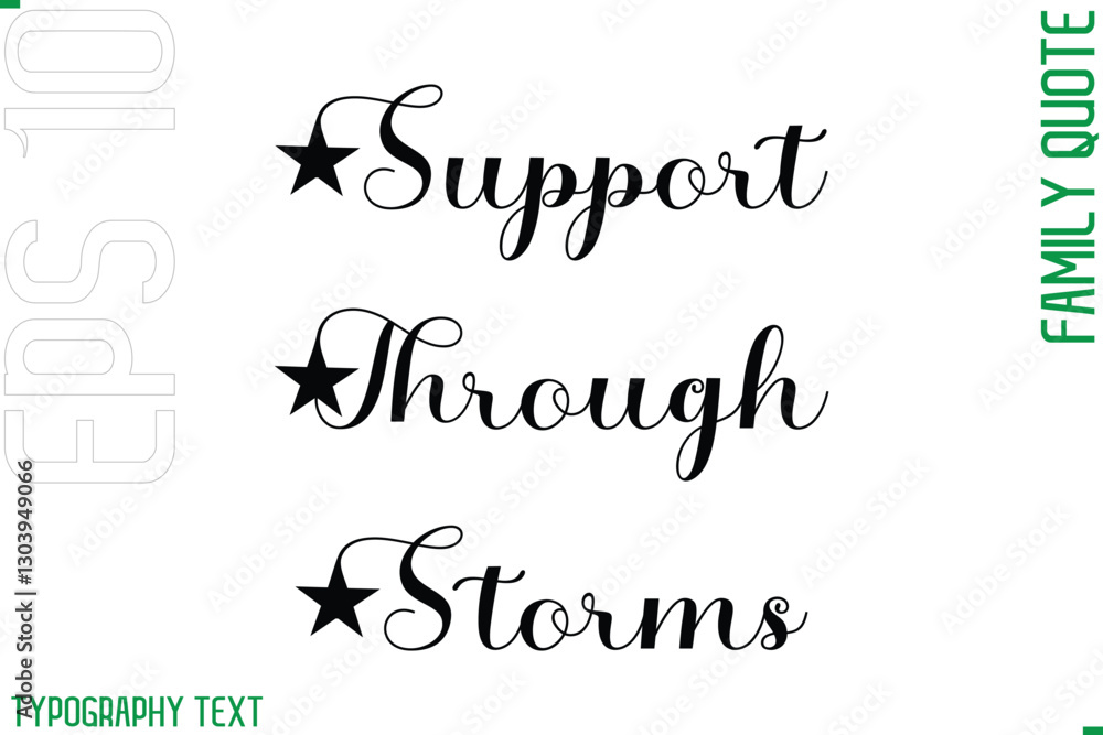 Support Through Storms -Cursive Modern Typography Text Family Caption For Banners Support Through Storms -Cursive Modern Typography Text Family Caption For Banners