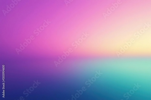 Gradient background with purple neon green peach pastel colors, evening sky, soft focus
