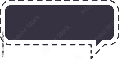 burbuja de diálogo punteada